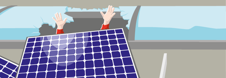 Infortunio: caduta dal lucernario durante il montaggio