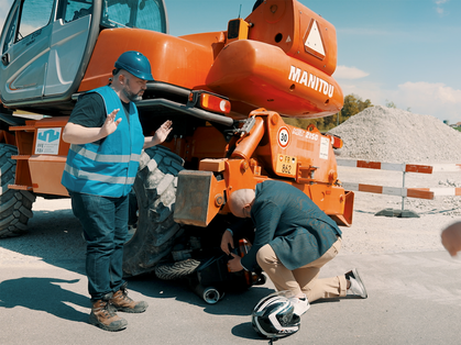 Jérémy en chantier: temporaires en toute sécurité