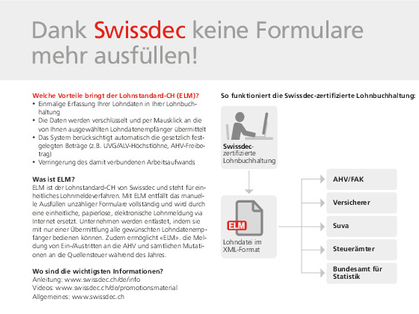 Grâce à Swissdec, fini les formulaires!