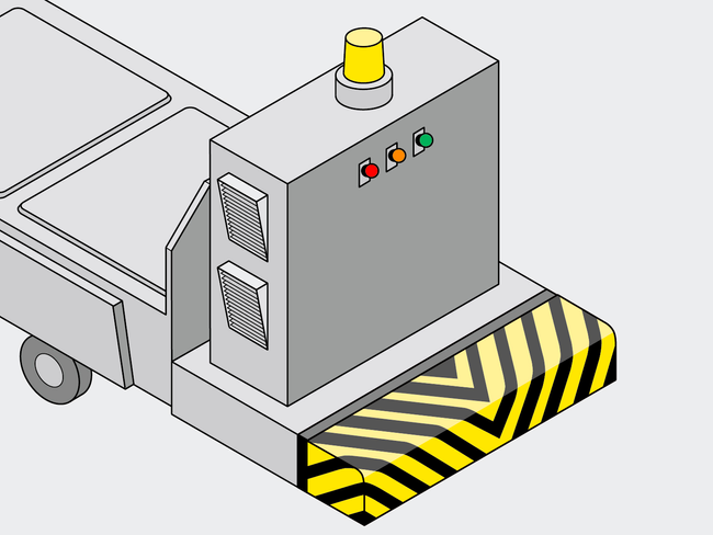 Il bordo sensibile alla pressione è un dispositivo di sicurezza progettato in conformità alla norma europea EN ISO 13856-3.
