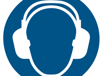 Aufkleber Gehörschutz: Auf Lärmbelastung hinweisen