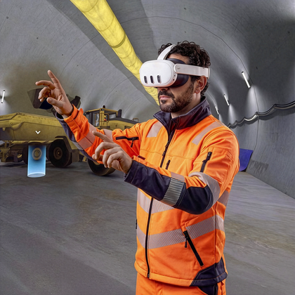 VR module – tunnel construction