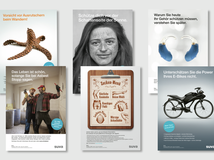 Plakate der Suva