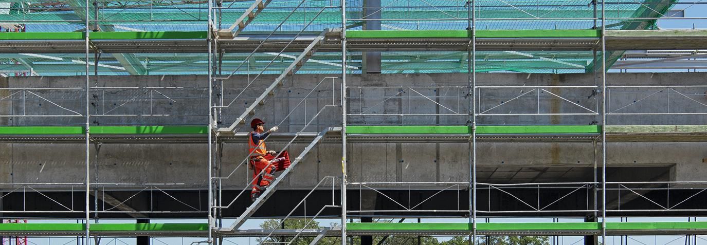 Ponteggi da lavoro sicuri (ponteggio per facciate)