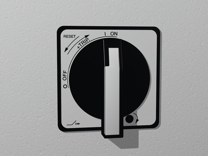 Hauptschalter bei Maschinensteuerungen