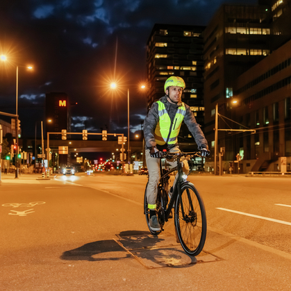 Pour être visible à vélo y compris dans l’obscurité