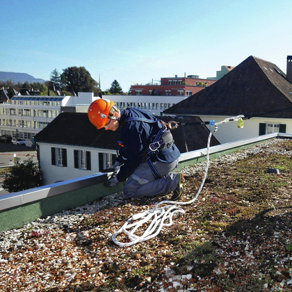 Anschlageinrichtungen auf Dächern