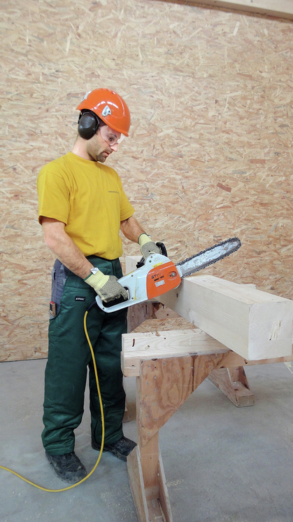 Formation à l’utilisation d’une tronçonneuse