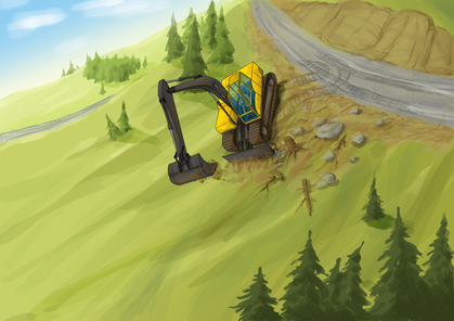 Infortunio: caduta mortale per un escavatorista