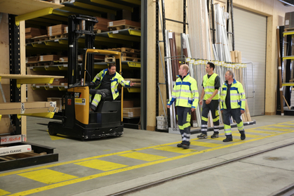 Vie di circolazione interne aziend. e rampe: dimensioni