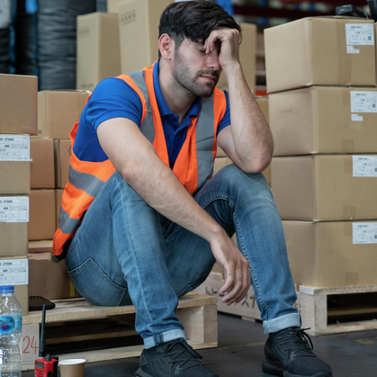 Stress am Arbeitsplatz erhöht das Unfallrisiko