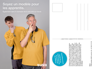Carte postale: les apprentis ont besoin de modèles