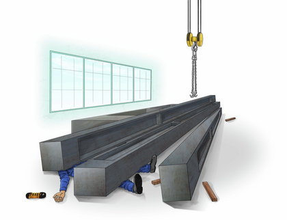 Unfall: Tod eines Metallbauers