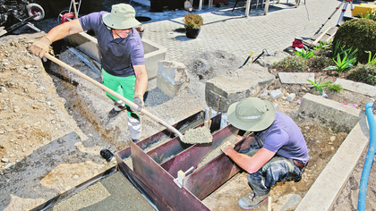 Schutz vor Hitze bei Arbeiten im Freien 