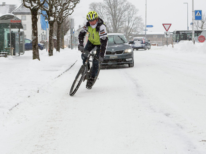 Andare in bici in inverno