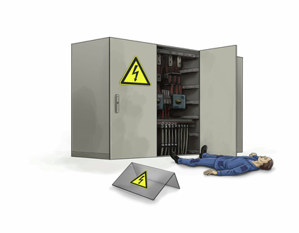 Unfall: Stromschlag im Schaltschrank