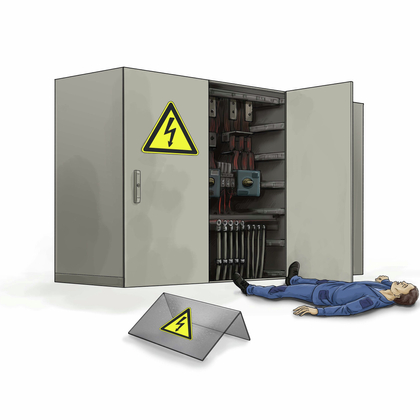 Accident: électrocution dans une armoire de commande