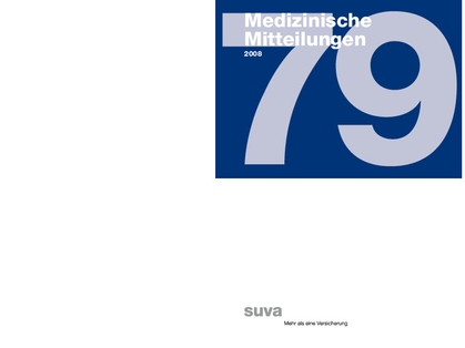 2008 - Suva Medical: Informations médicales N° 79