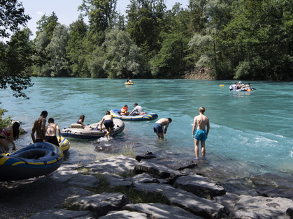 Baignade dans l’Aar ou canot sur le Rhin