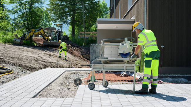 Gartenbau, Fotoshooting, Baustelle, Garten, Landschaftsgärtner