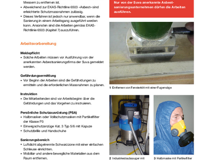 Asbesthaltigen Fensterkitt mit Handmaschinen entfernen?