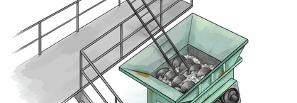 Unfall: Tod in der Abfallpresse