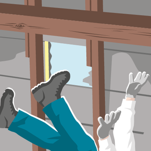 Infortunio: caduta mortale attraverso il tetto