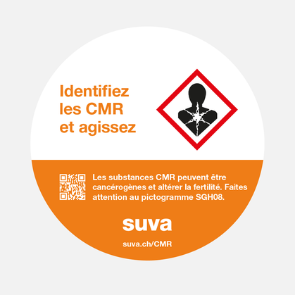 Autocollant: Identifier les CMR et agir