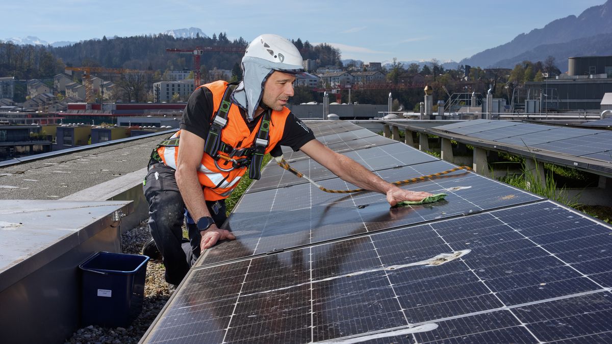 Protezione anticaduta per impianti solari