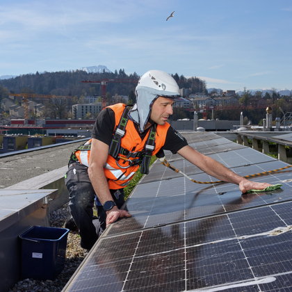 Protezione anticaduta per impianti solari