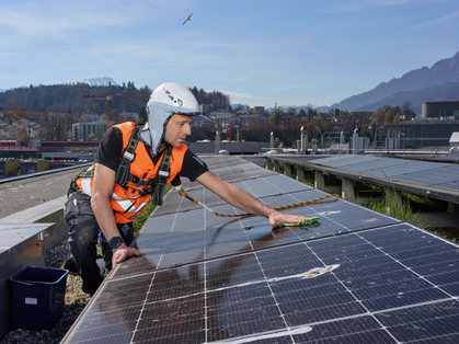 Absturzsicherung bei Solaranlagen