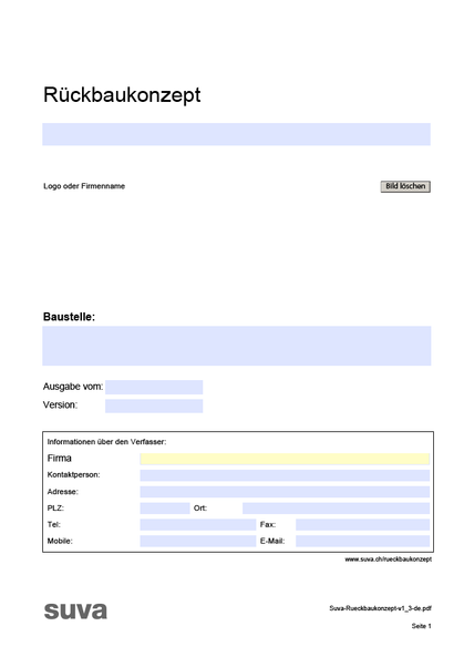 Kluge Planungshilfe für einen sicheren Rückbau 