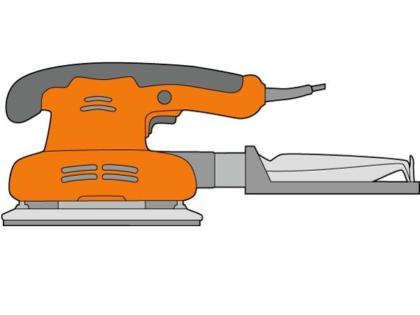 Zeichnung eines Vibrationsschleifers