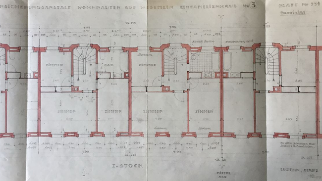 Plan Wohnungsbau Zeilenbauten von A. von Moos.JPG