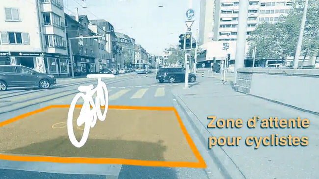 Vidéo: «Zone d’attente pour cyclistes avec départ anticipé pour plus de sécurité»