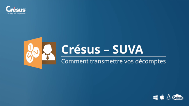 Vidéo didactique sur la déclaration électronique des salaires avec Crésus - Suva, programme de comptabilité salariale certifié Swissdec.