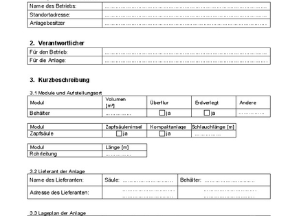 Explosionsschutzdokument für Autogastankstellen