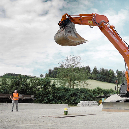 Ribi on Tour: Video zum Bagger und Gegendrucktest