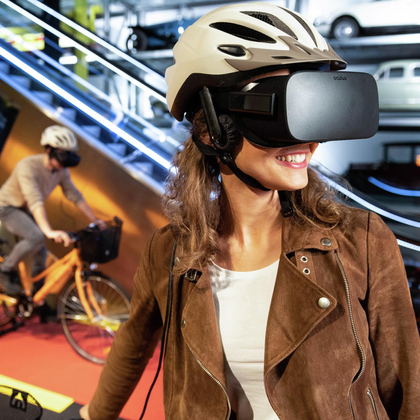 Plus de sécurité à vélo avec la réalité virtuelle (do-it-yourself)